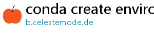 conda create environment